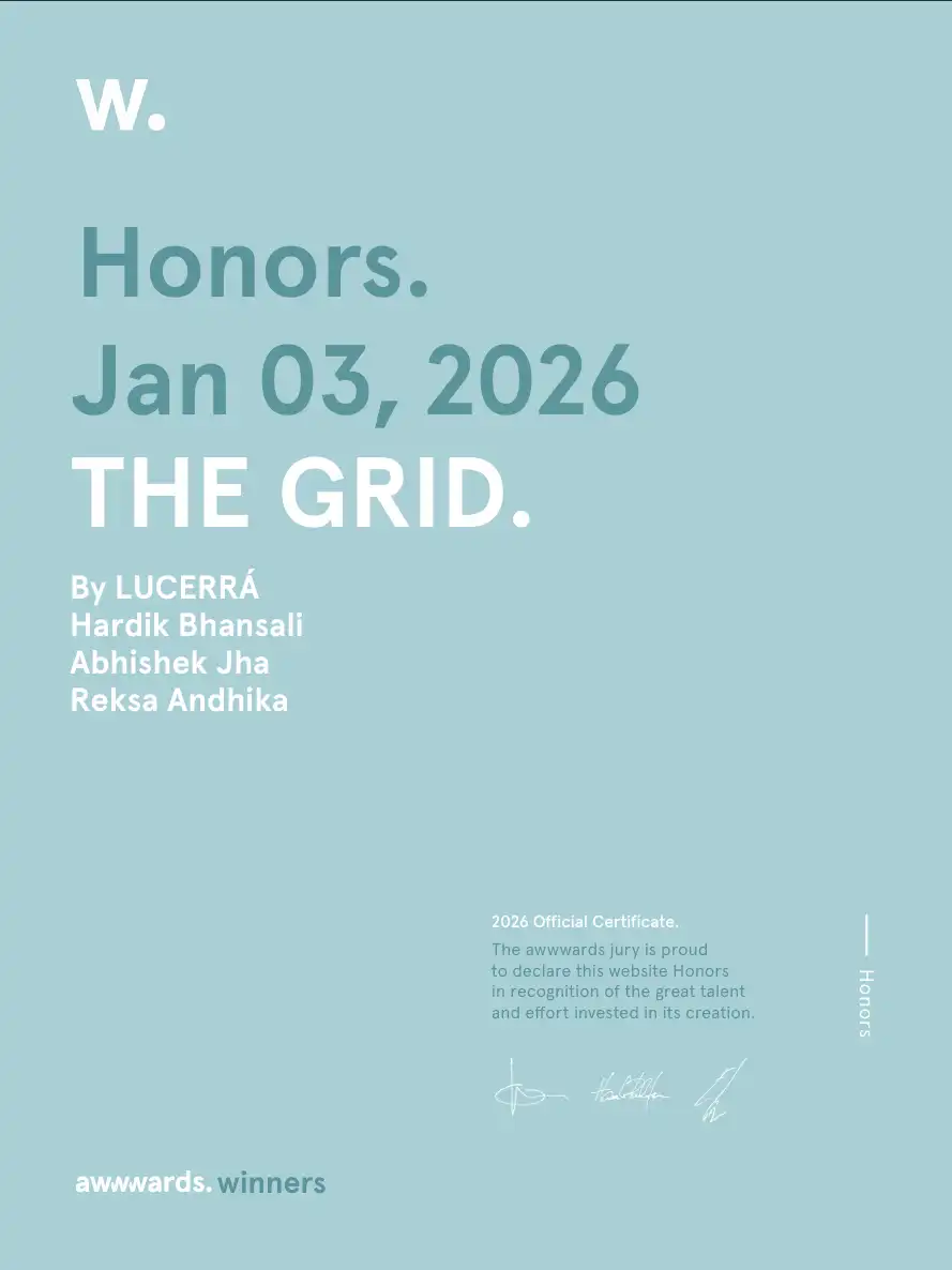 Awwwards Honourable Mention